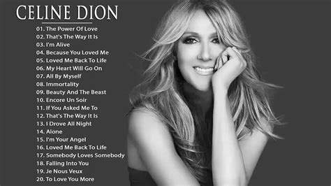 celine dion song titles